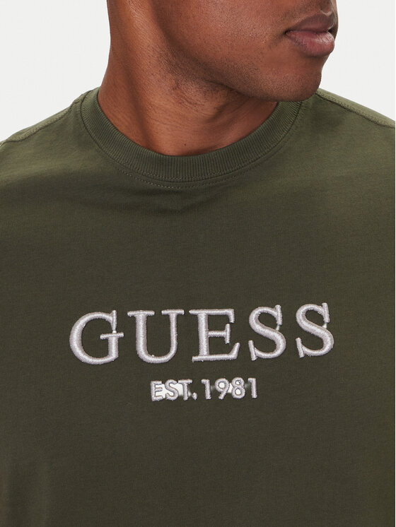 Guess Guess Tričko M5BI09 K8FQ4 Zelená Regular Fit