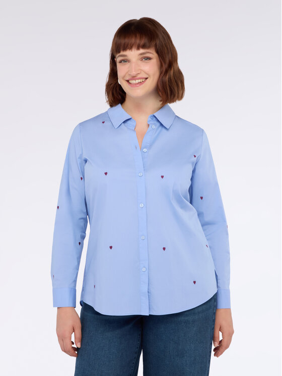 Fiorella Rubino Fiorella Rubino Koszula 5130T001374N004 Turkusowy Regular Fit