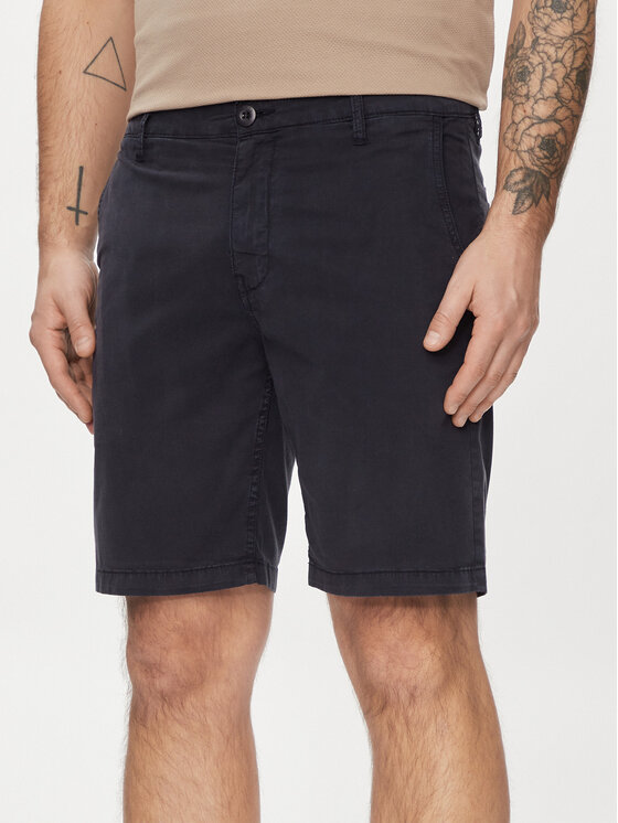 Guess Guess Šortky z materiálu M4GD13 WG3OA Tmavomodrá Chino Fit