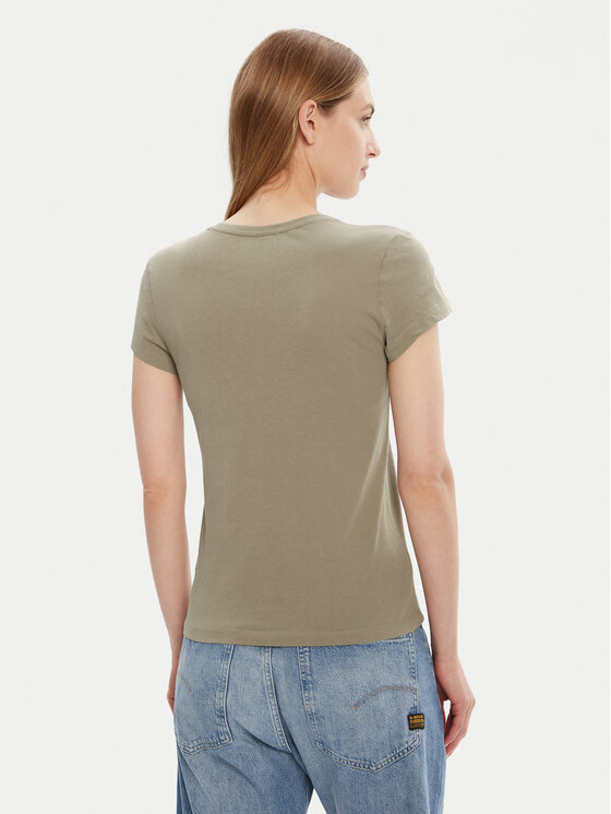 G-Star Raw G-Star Raw Majica Eyben D24533-4107 Zelena Slim Fit