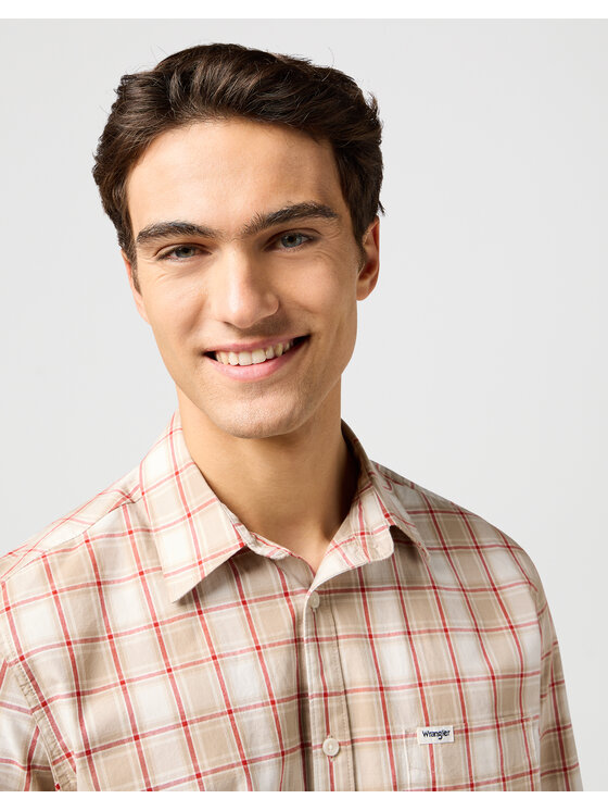 Wrangler Wrangler Camicia 112362768 Beige Regular Fit