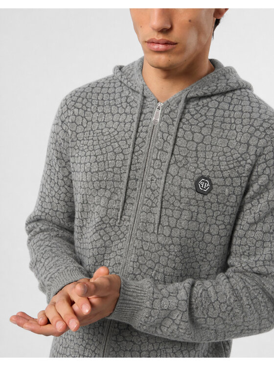 PHILIPP PLEIN PHILIPP PLEIN Kardigan 32062 Beżowy Regular Fit
