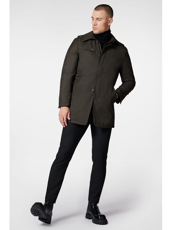 Próchnik Próchnik Płaszcz przejściowy PM1 PC131223000003 Zielony Regular Fit