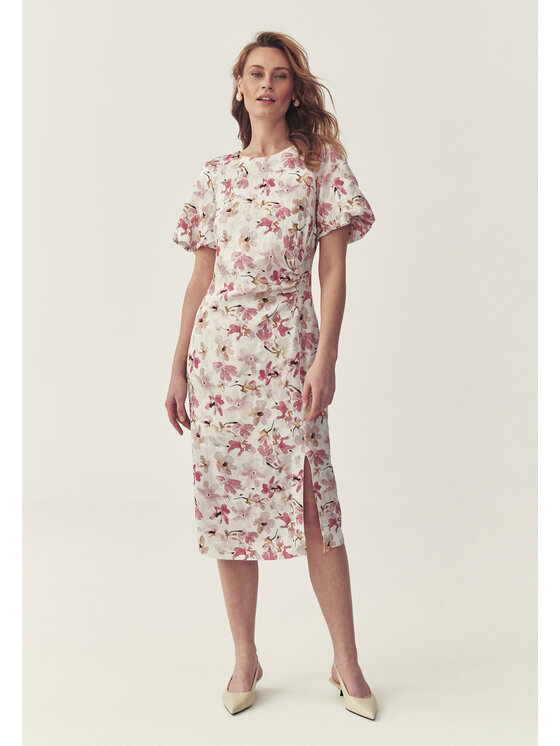 TATUUM TATUUM Každodenní šaty VESPER Bílá Fitted Fit