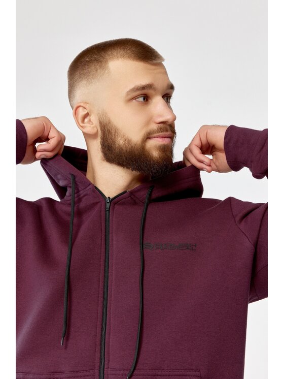 ROUGH RADICAL ROUGH RADICAL Bluza TRACK HOODIE ZIP Bordowy Oversize
