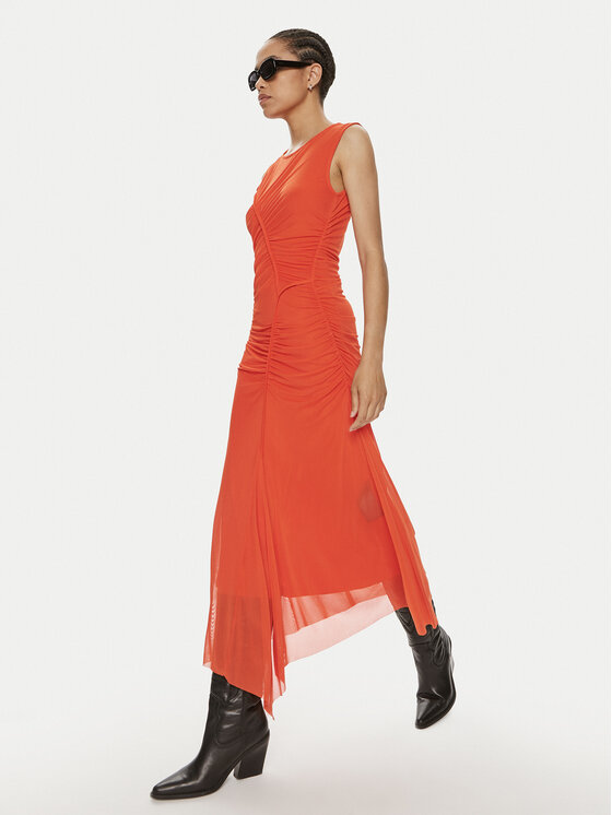 Gestuz Gestuz Haljina za svaki dan Messi 10909133 Narančasta Slim Fit