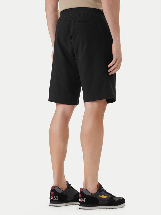 Aeronautica Militare Aeronautica Militare Sportiniai šortai 261BF0032UF00674 Juoda Regular Fit