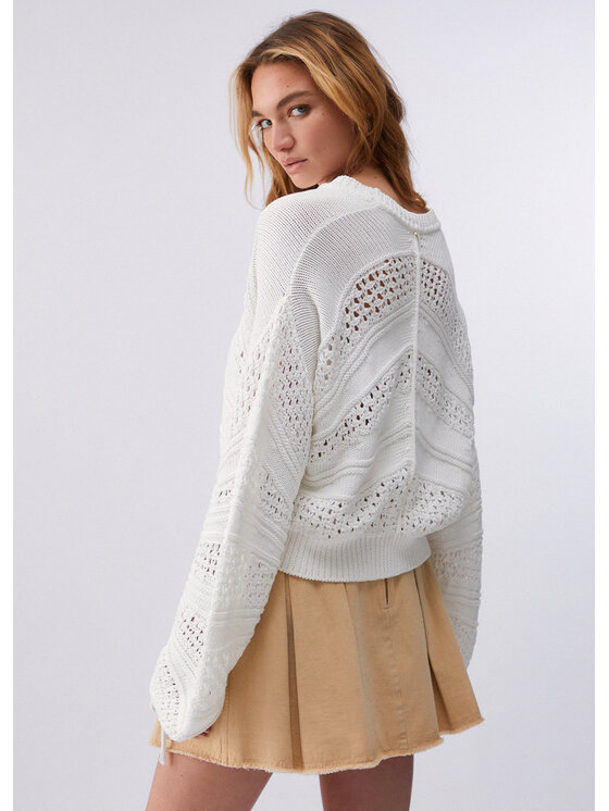 Liu Jo Liu Jo Maglione WA6419MA86R10701 Bianco Regular Fit