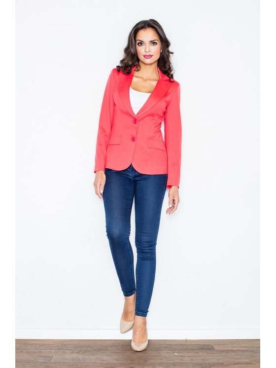 FIGL FIGLFIGL Giacca da abito M085 Arancione Slim Fit