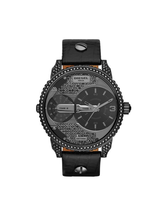 Diesel Diesel Laikrodis Mini Daddy DZ7328 Juoda