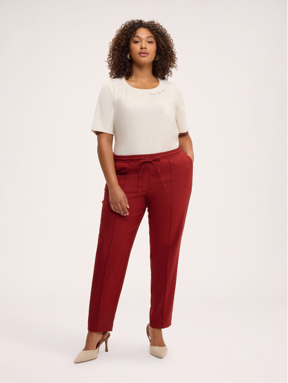 Fiorella Rubino Fiorella Rubino Spodnie materiałowe P011T005600N037 Brązowy Slim Fit