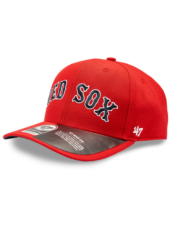 47 Brand 47 Brand Kepurė su snapeliu MLB Boston Red Sox Replica Script 47 MVP DP B-REPSP02WBP-RD Raudona