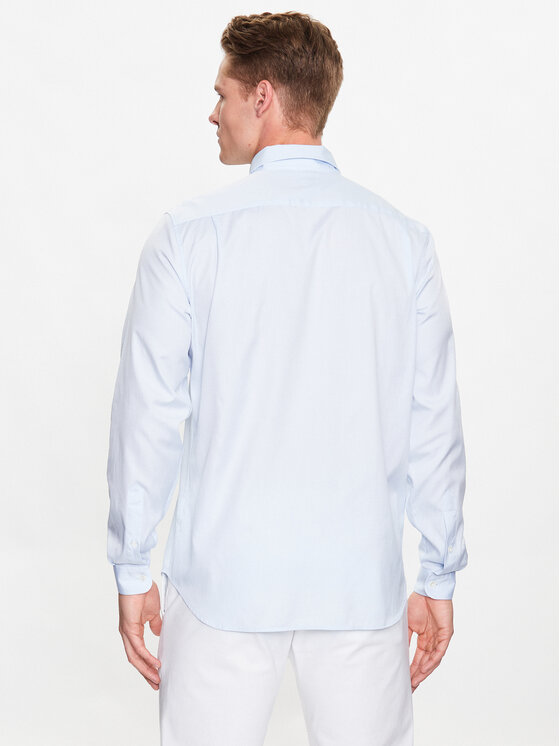 Lacoste Lacoste Πουκάμισο CH2933 Γαλάζιο Regular Fit