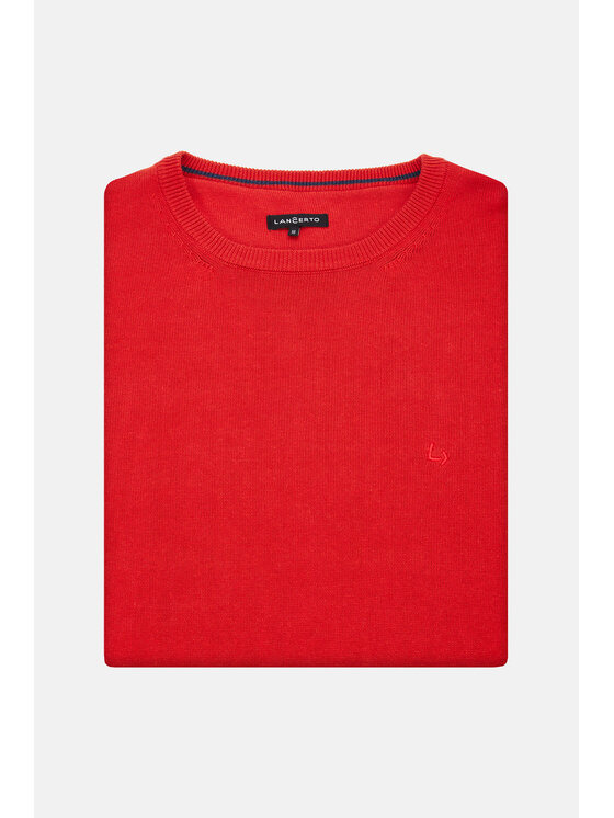 Lancerto Lancerto Sweter Tony SW073223000079 Czerwony Regular Fit