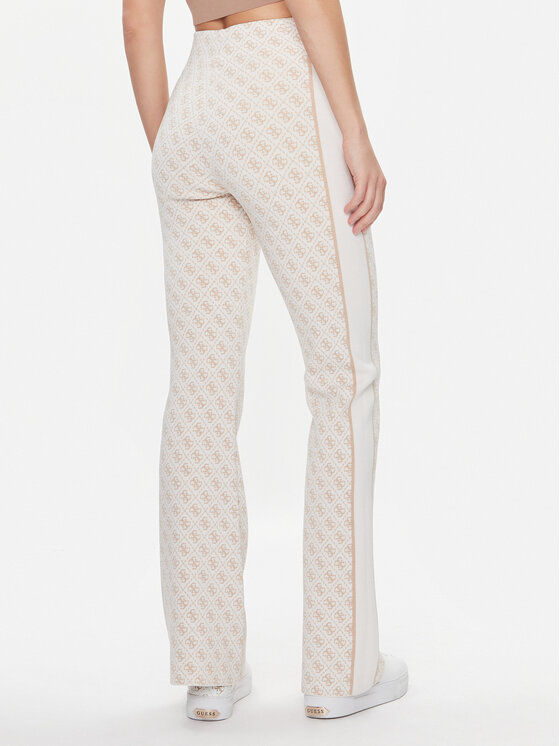 Guess Guess Trikotāžas bikses Lisa W3YB38 Z37K0 Bēšs Regular Fit