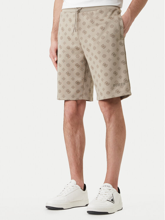 Guess Pantaloni scurți sport Z6GD03 K2851 Bej Regular Fit