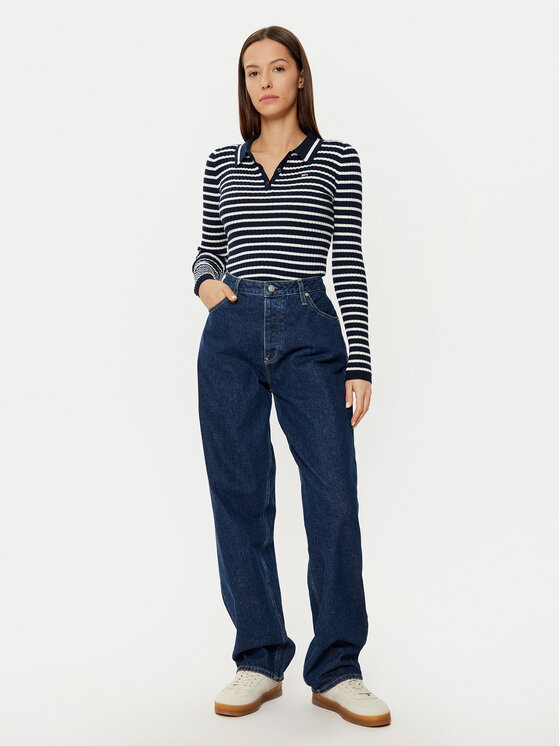 Tommy Jeans Tommy Jeans Pulover DW0DW19887 Bež Slim Fit