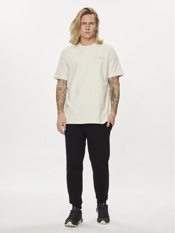 adidas adidas T-krekls Graphic IS0287 Écru Regular Fit