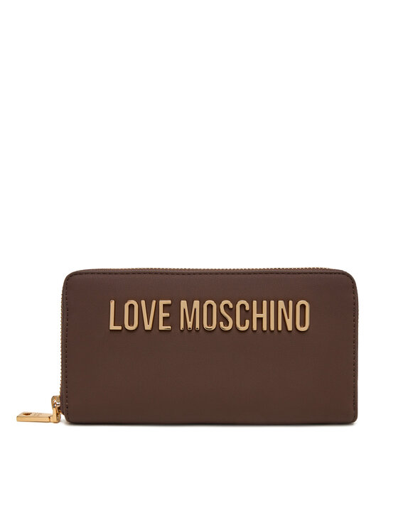 LOVE MOSCHINO Duży Portfel Damski JC5611PP1NKD0301 Brązowy