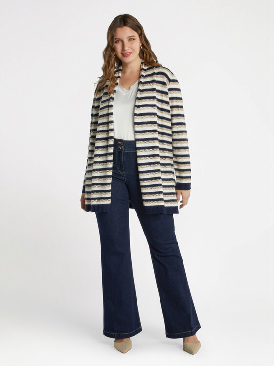 Fiorella Rubino Fiorella Rubino Cardigan M496L007865N0Z4 Bianco A-Line Fit