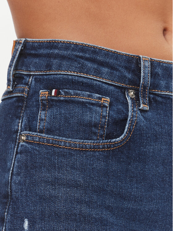 Tommy Hilfiger Tommy Hilfiger Džinsai Ada WW0WW39603 Mėlyna Carrot Fit