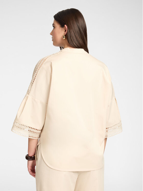 Elena Mirò Elena Mirò Blusa 2164Z000050N002 Crema Regular Fit