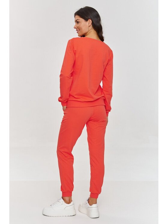 Makadamia Makadamia Komplet dresowy m868 Koralowy Regular Fit