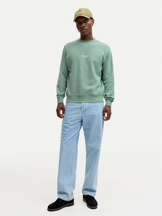 Jack & Jones Jack & Jones Mikina Soho 12278791 Zelená Relaxed Fit
