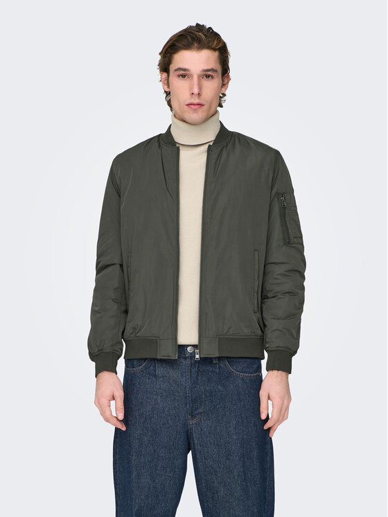 Only & Sons Only & Sons Яке бомбър Joshua 22023287 Каки Regular Fit