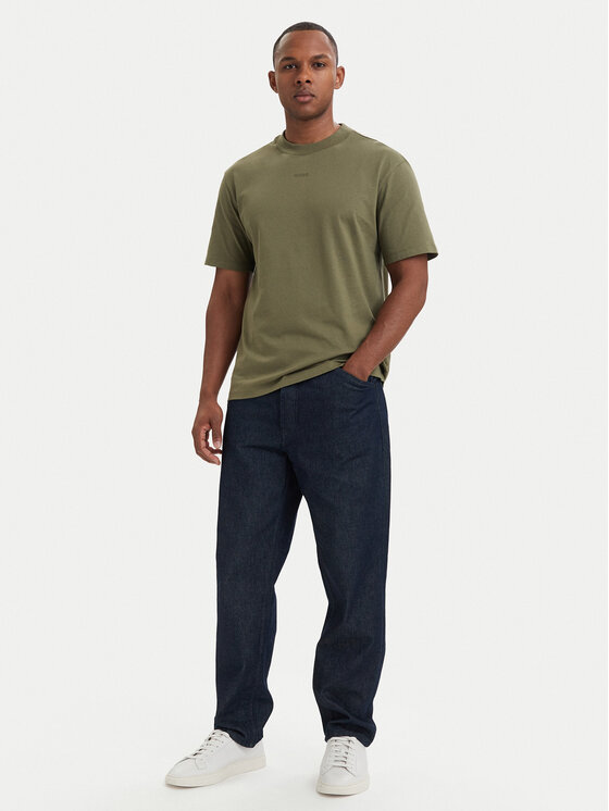 HUGO HUGO Marškinėliai Dapolino 50488330 Chaki Relaxed Fit