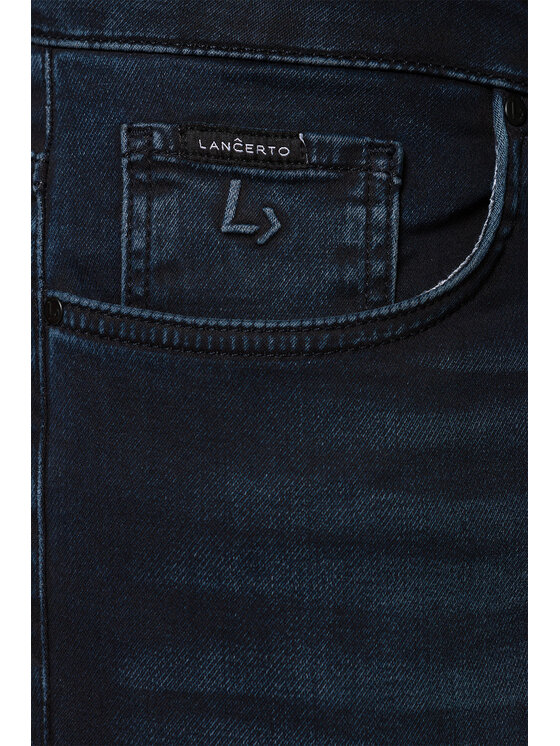 Lancerto Lancerto Jeansy Darren SP113222000014 Granatowy Slim Fit