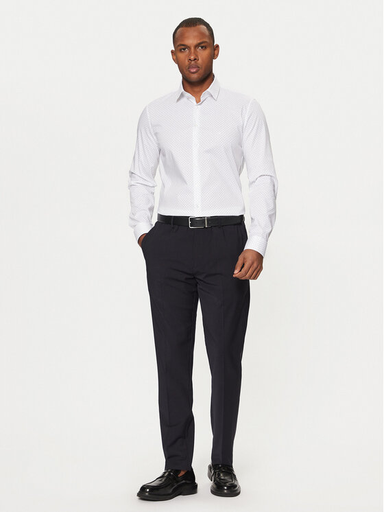 Calvin Klein Calvin Klein Cămașă K10K113846 Alb Slim Fit