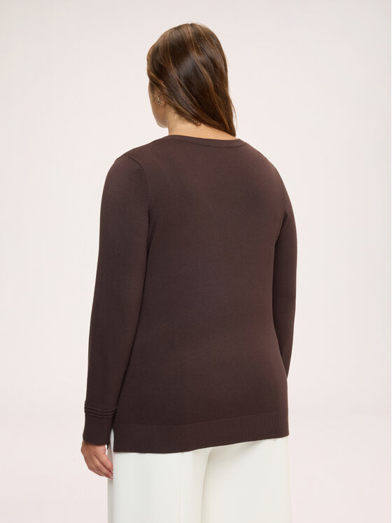 Fiorella Rubino Fiorella Rubino Sweter M273L008555N032 Brązowy Regular Fit