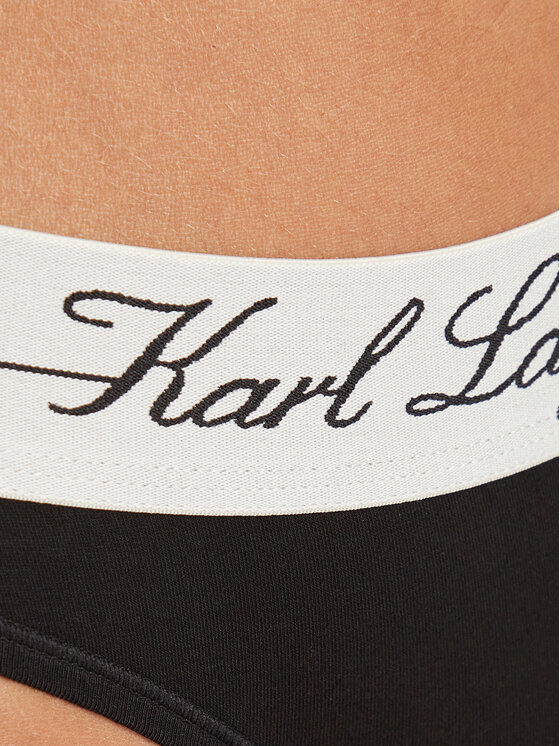 KARL LAGERFELD KARL LAGERFELD Stringi A1W47095 Czarny