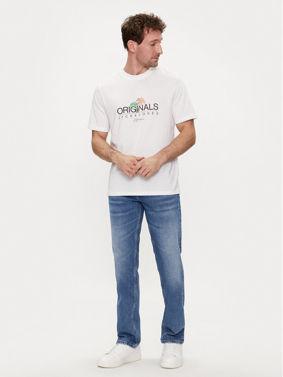 Mustang Mustang Jeansy Denver 1014878 Granatowy Straight Fit