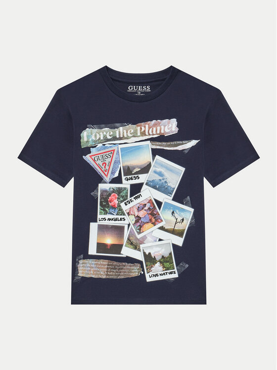Guess T-shirt L4YI44 K8HM4 Blu scuro Oversize, taglia : 8Y