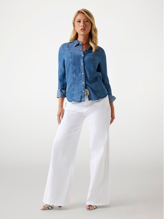 Guess Guess Jeansy 176603 Biały Relaxed Fit