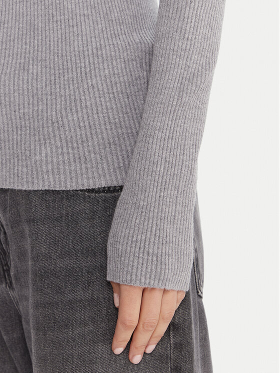 Kontatto Kontatto Svetr 3M0809C Šedá Slim Fit