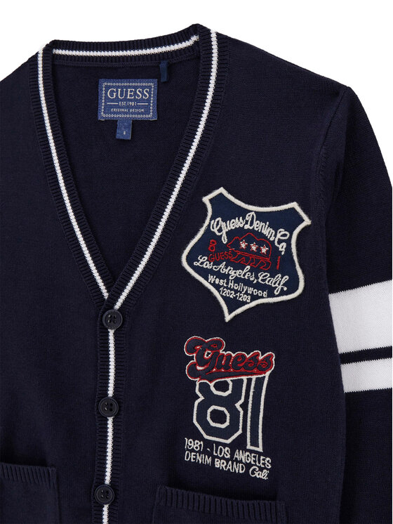 Guess Guess Кардиган L5YR05 Z0140 Cиній Regular Fit