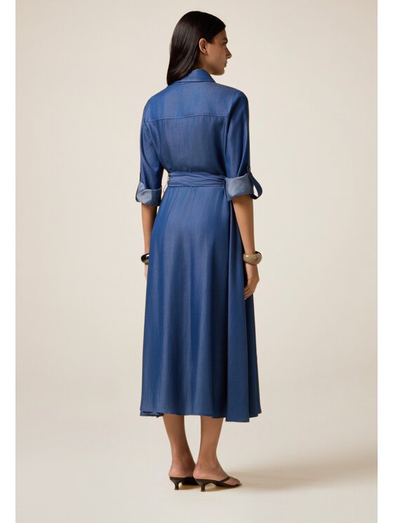 Oltre Oltre Abito da sera 7708R005103N034 Blu A-Line Fit