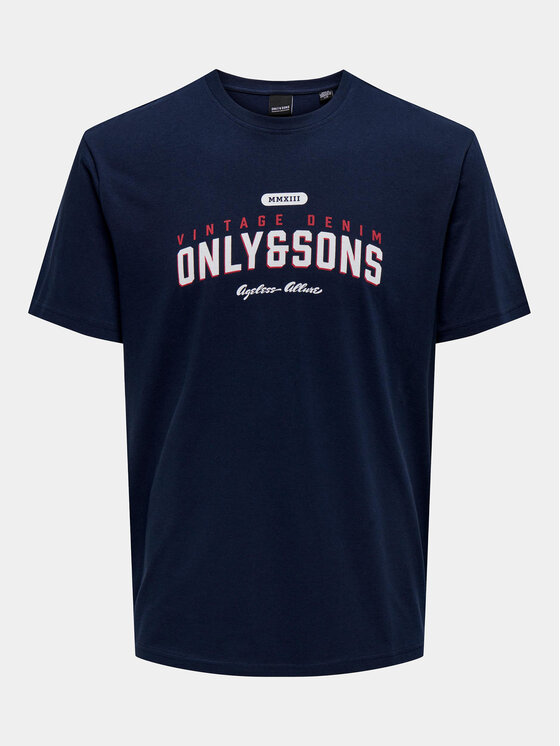 Only & Sons Only & Sons Póló Lenny 22028593 Sötétkék Regular Fit