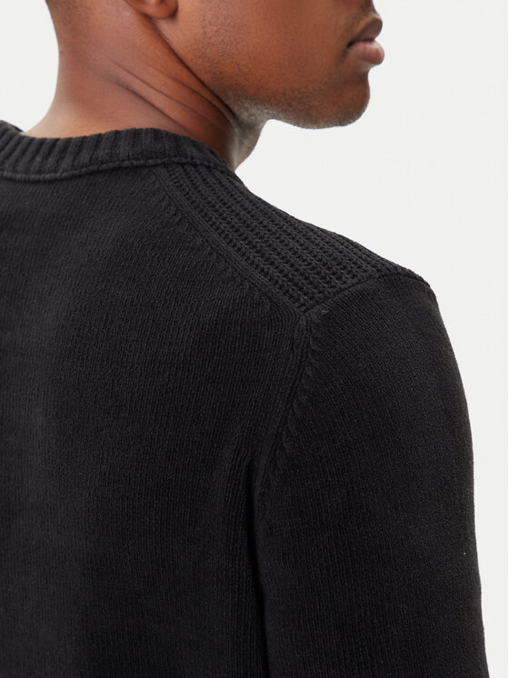 Aeronautica Militare Aeronautica Militare Sweter 252MA1573UL00539 Czarny Regular Fit
