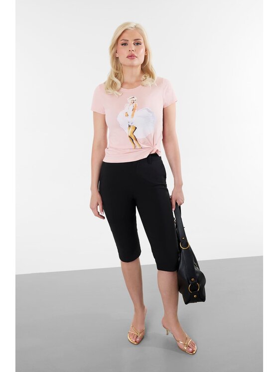 Guess Guess T-Shirt 182715 Růžová Classic Fit