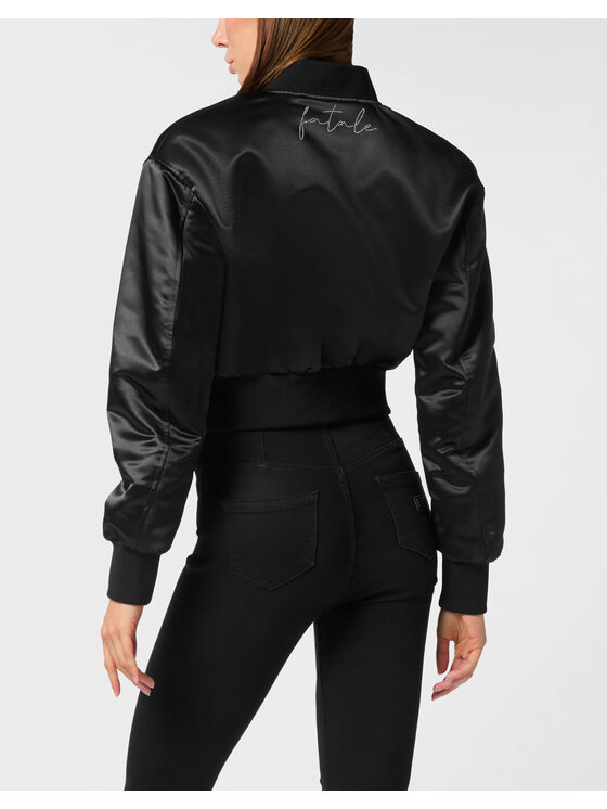 PHILIPP PLEIN PHILIPP PLEIN Kurtka bomber 26399 Czarny Regular Fit