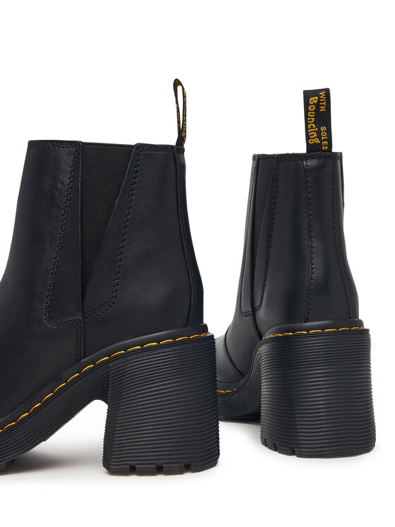 Dr. Martens Dr. Martens Боти Spence Leather Flared Heel DM26440001 Черен