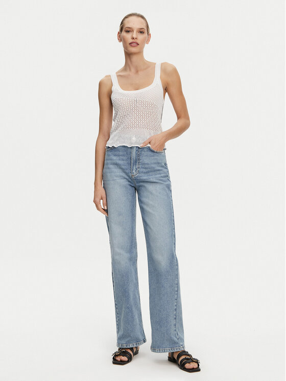 PINKO PINKO Top 104642 A2EB Z04 Biela Regular Fit