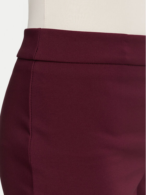 Rinascimento Rinascimento Spodnie materiałowe CFC0130135003 Bordowy Flare Fit