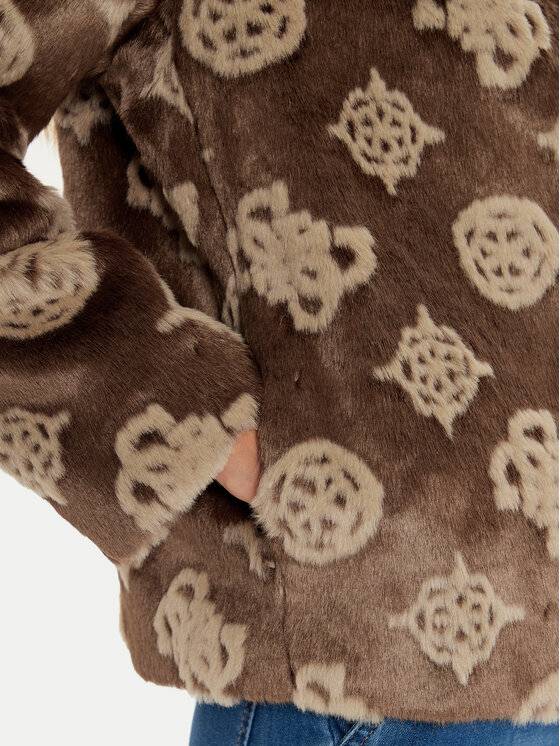 Guess Guess Kožešina Karine W4BL00 WE9V0 Hnědá Regular Fit