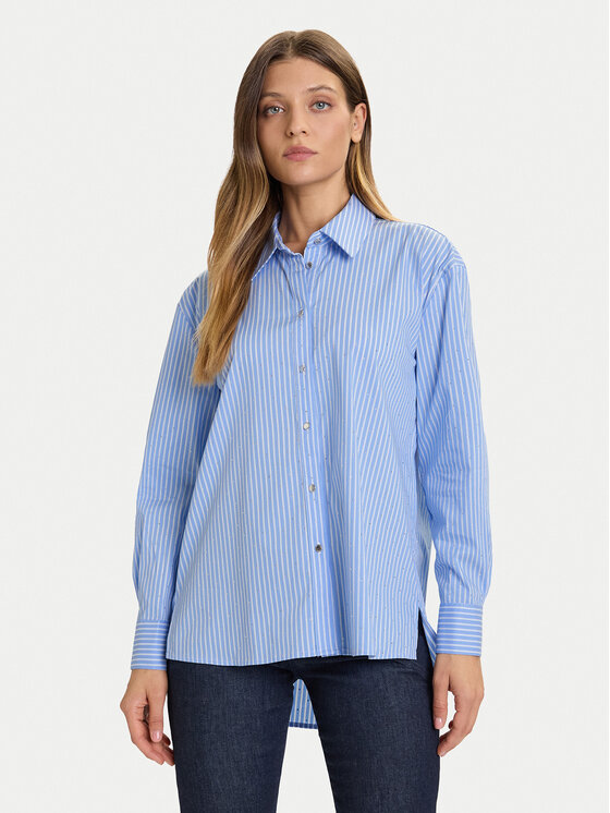 Morgan Morgan Marškiniai 252-CRAY Mėlyna Loose Fit