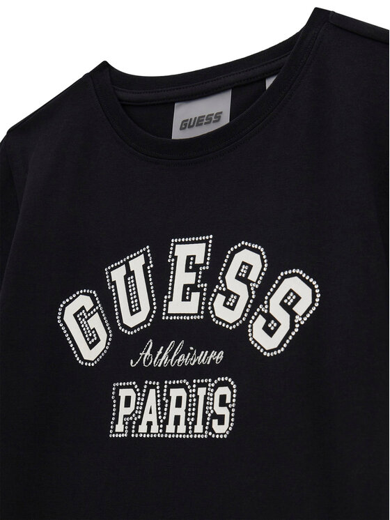 Guess Guess Tričko J6RI41 J1314 Čierna Regular Fit